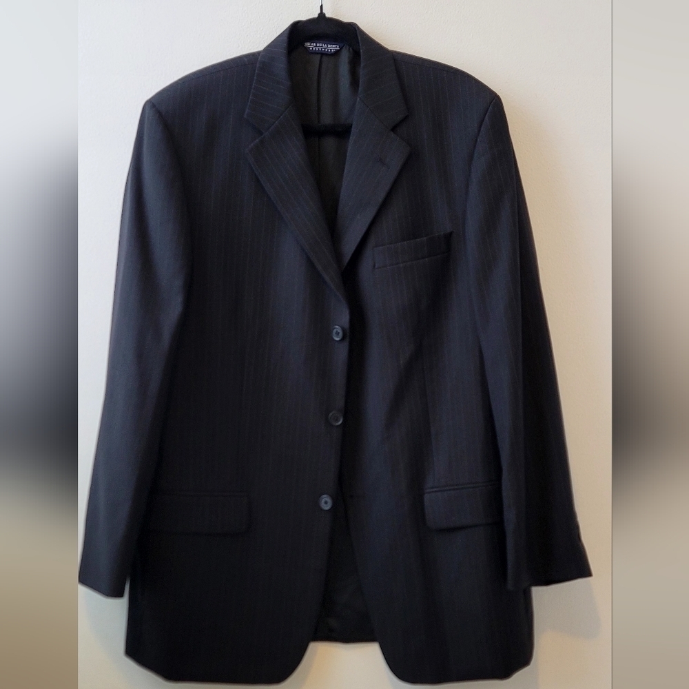Oscar de la Renta Suit Blazer 100% worsted wool Tall